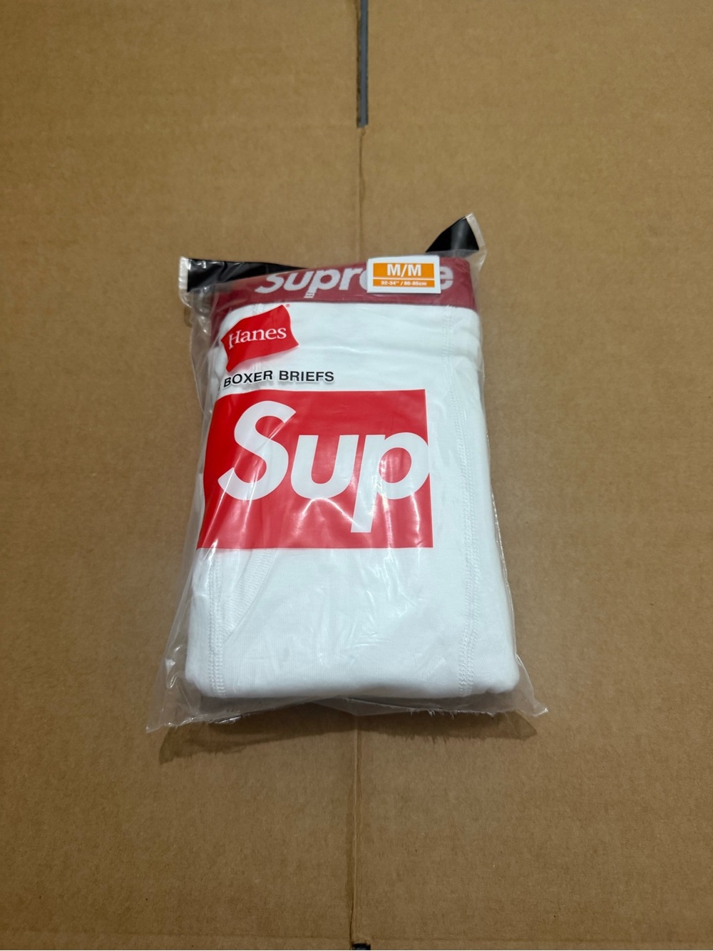 Supreme X Hanes White Boxer Briefs